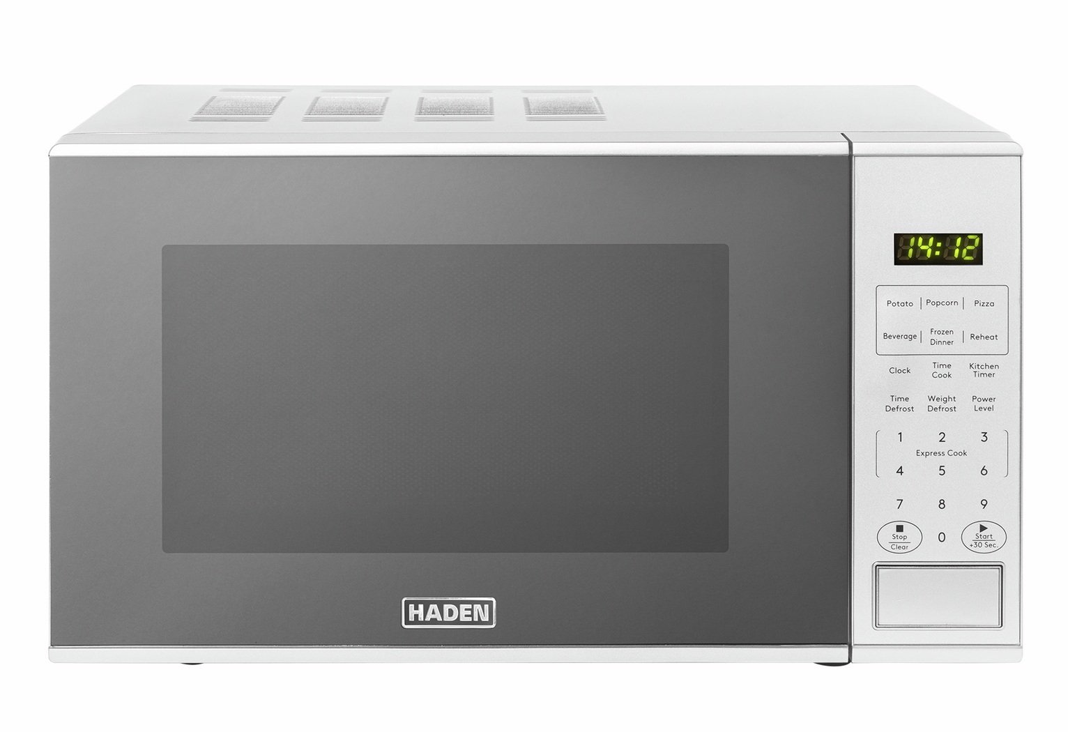 Haden 800W 20L Standard Microwave 214676 - Silver