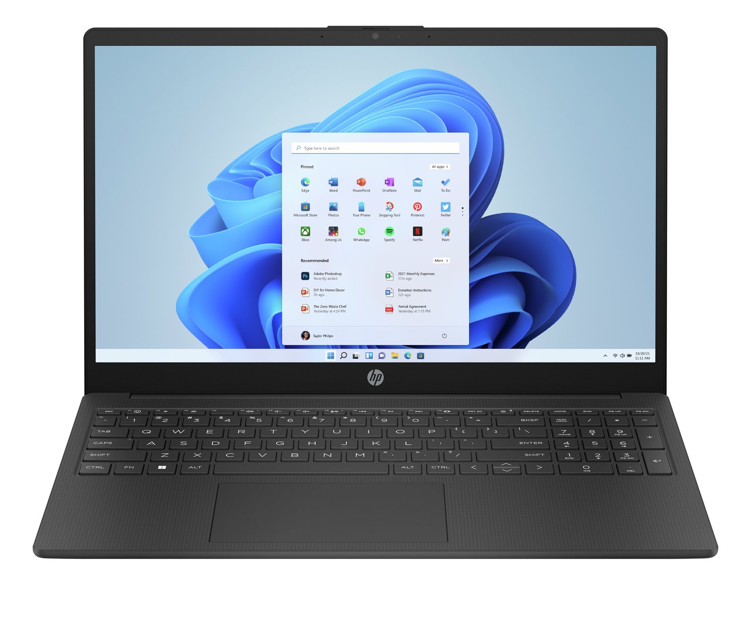 HP 15-fc0018na 15.6in AMD Ryzen 3 4GB 128GB Laptop