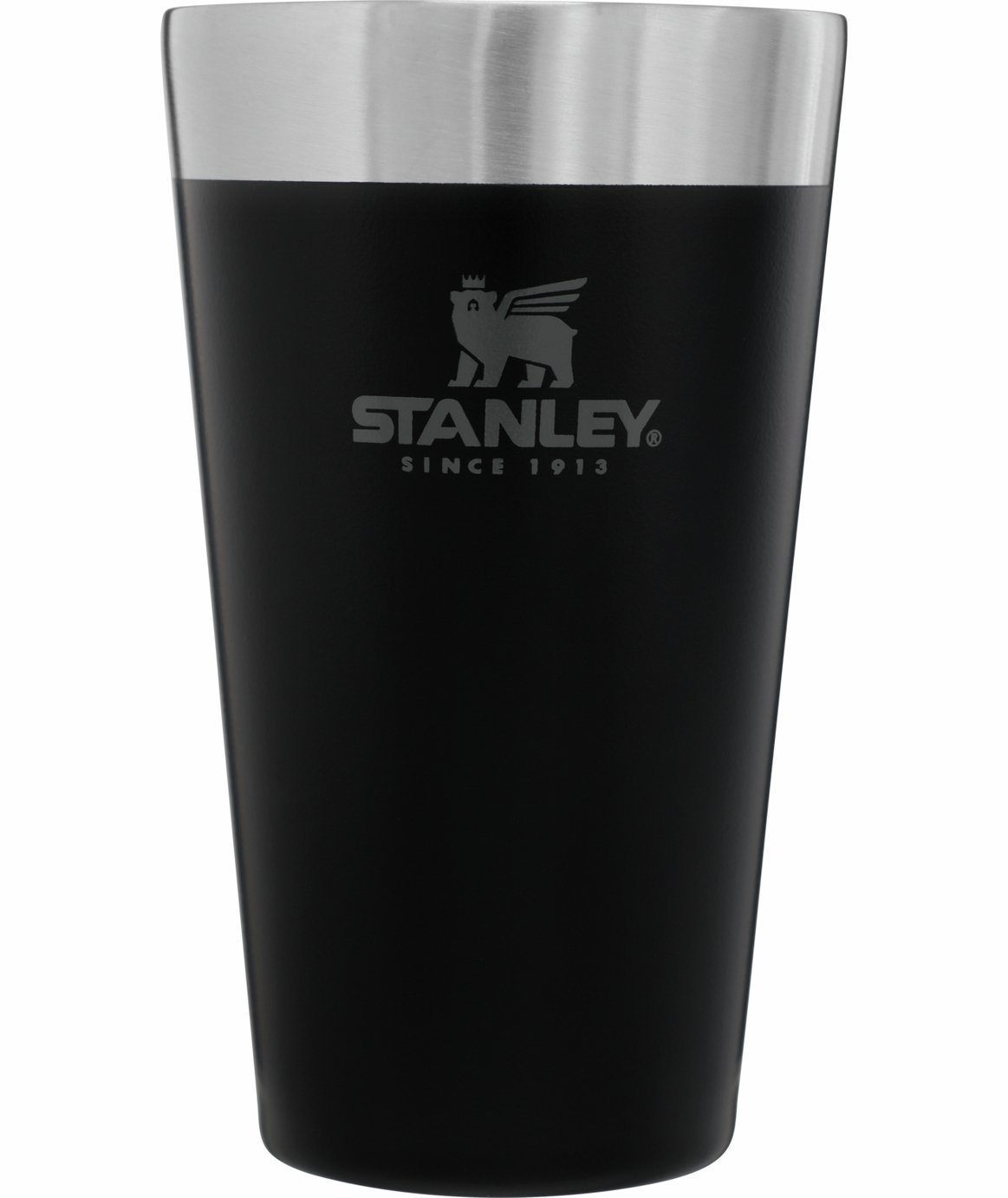 Stanley Stainless Steel Stacking Black Adventure Beer Pint - 470ml
