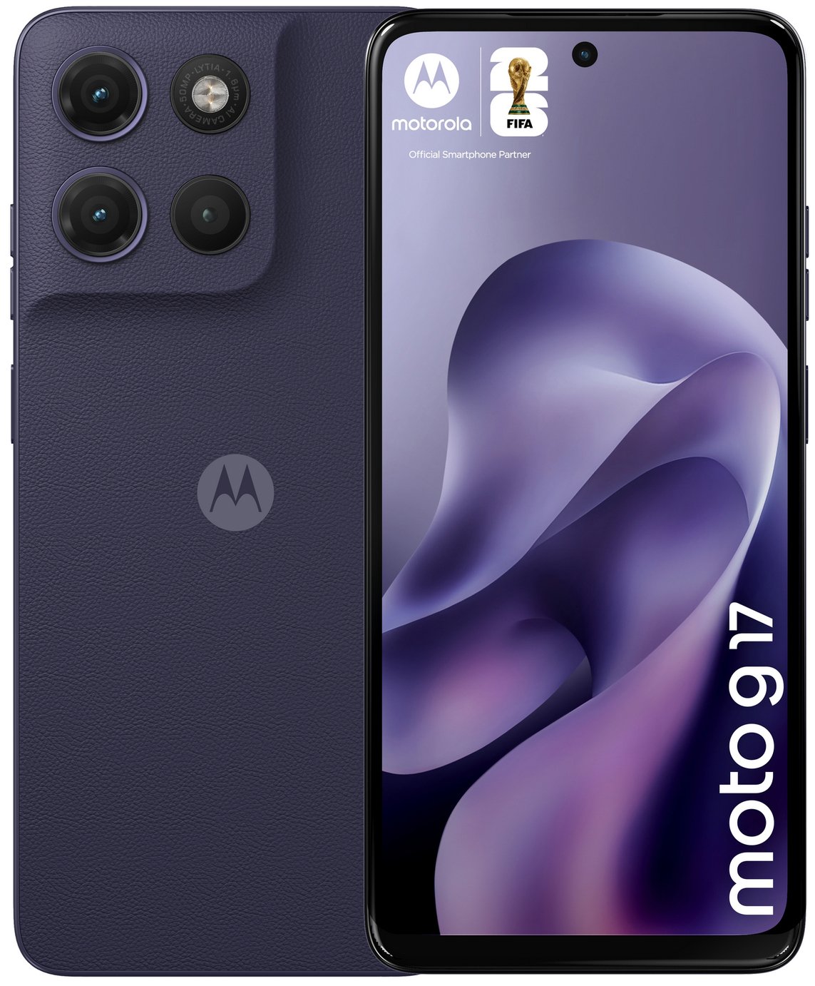 SIM Free Motorola g17 128GB AI Mobile Phone - Evening Blue