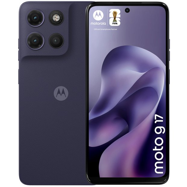 Buy SIM Free Motorola g17 128GB AI Mobile Phone - Evening Blue
