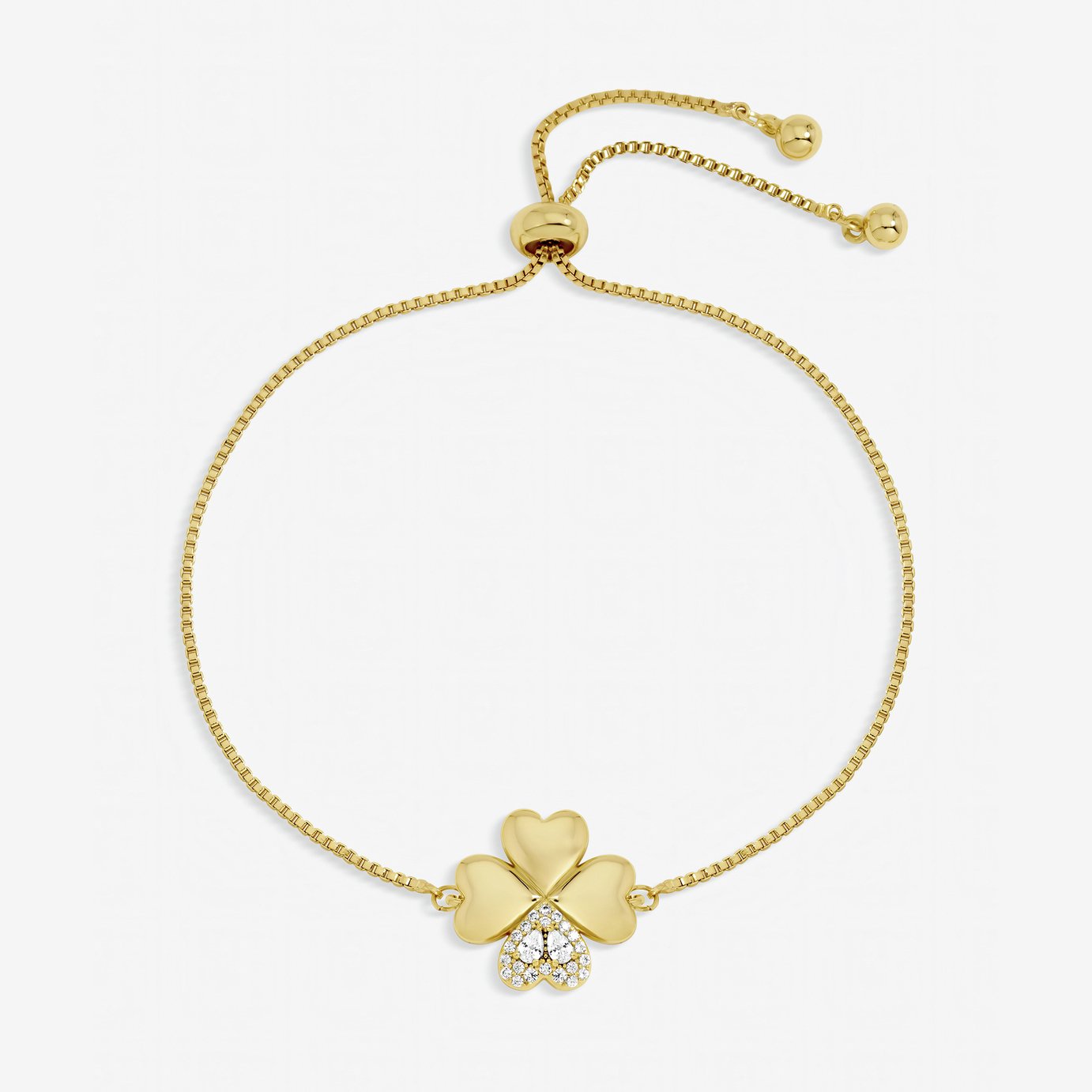 Inicio Gold Plated Crystal Toggle Bracelet