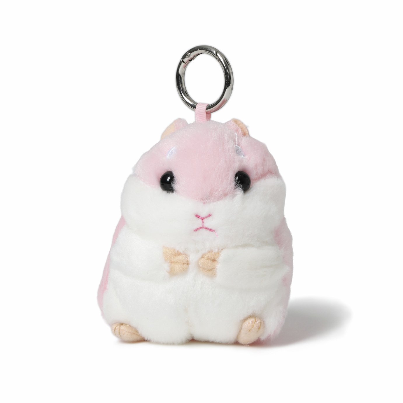 Flitzy Pink Fluffy Hamster Keyring