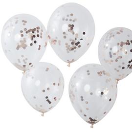 Ginger Ray Rose Gold Confetti Balloons