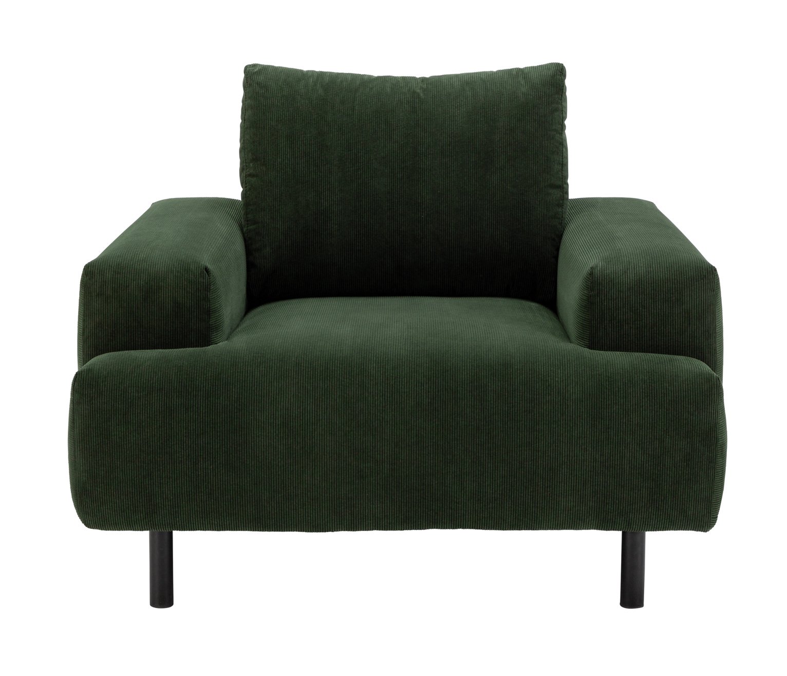 Habitat Julien Fabric Armchair - Dark Green