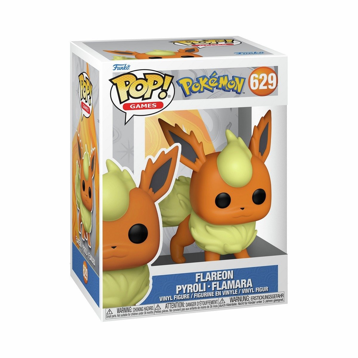 Pokémon POP 3.75 Inch Flareon Vinyl Figure