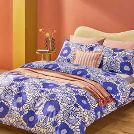 Habitat Bold Floral Blue Bedding Set