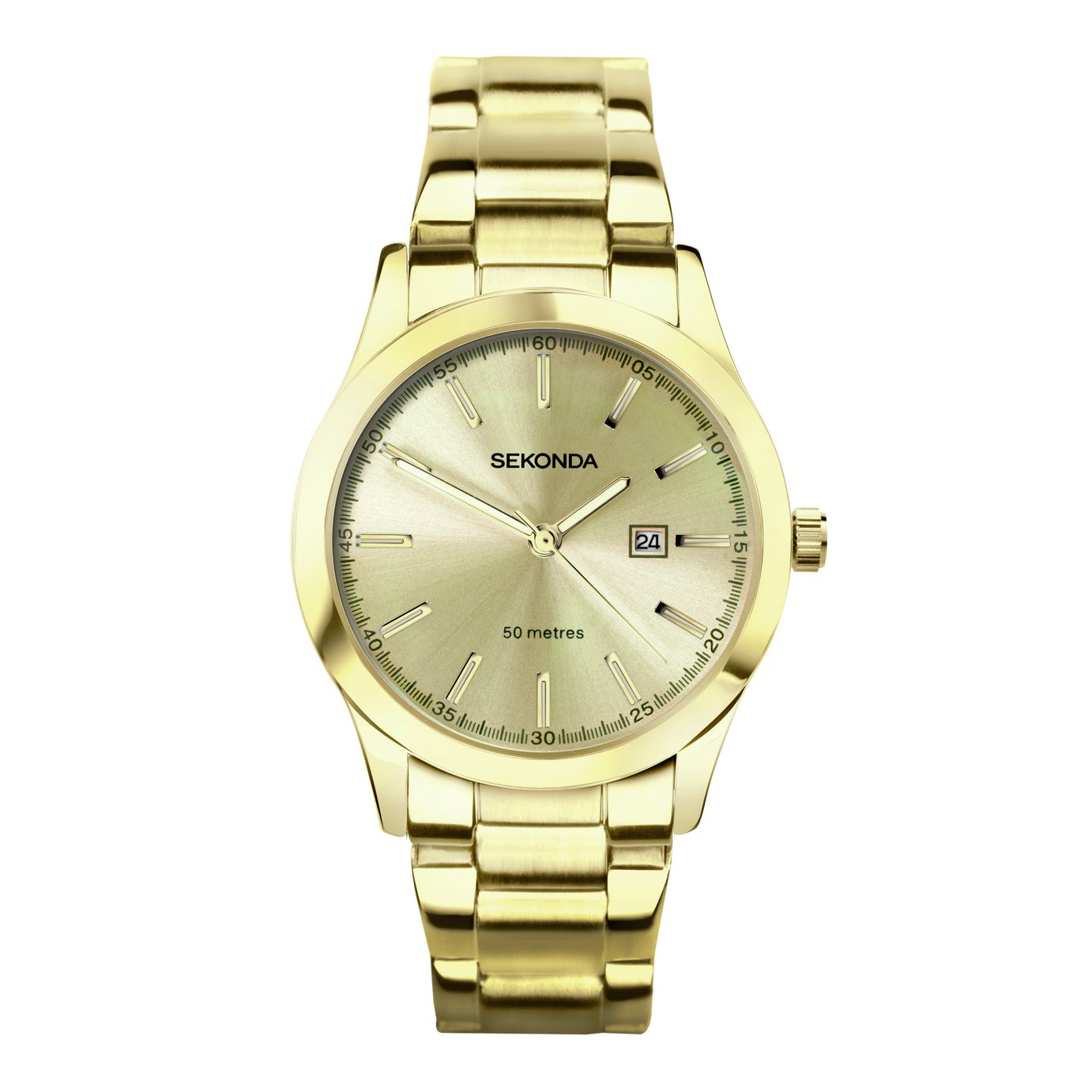 Sekonda Taylor Champagne Dial Stainless Steel Bracelet Watch