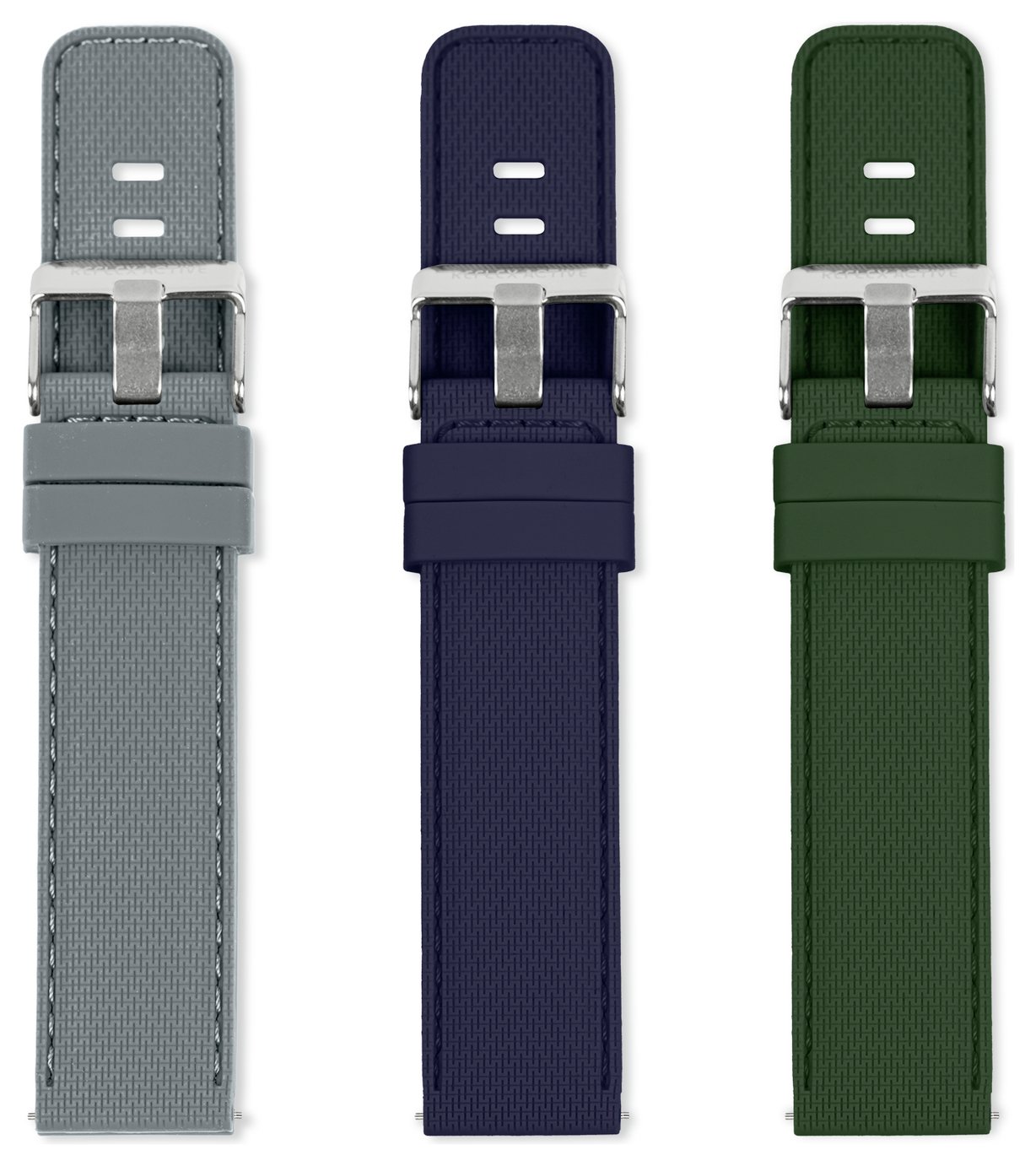 Reflex Active Grey, Blue & Green Interchangeable Watch Strap