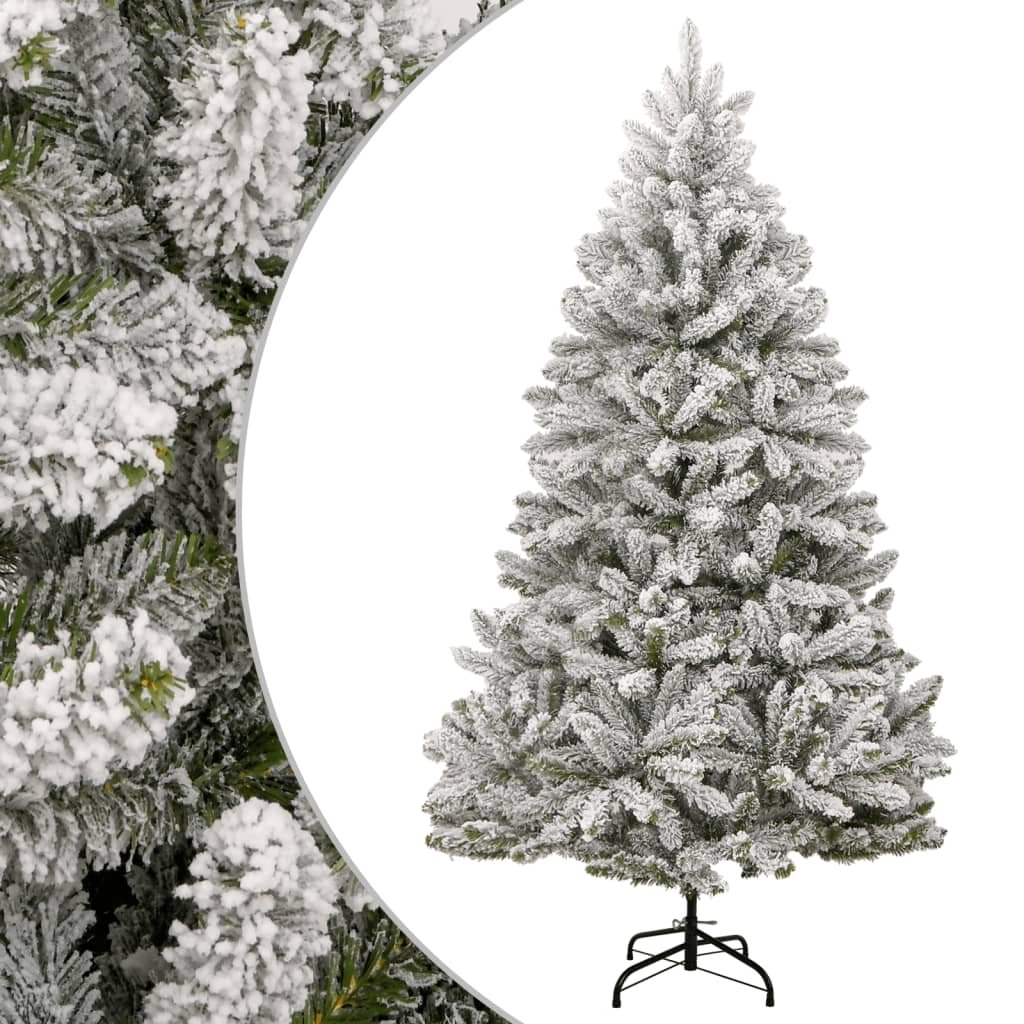 Walplus 808 Branch Tips Hinged Artificial Christmas Tree - White - 180 cm