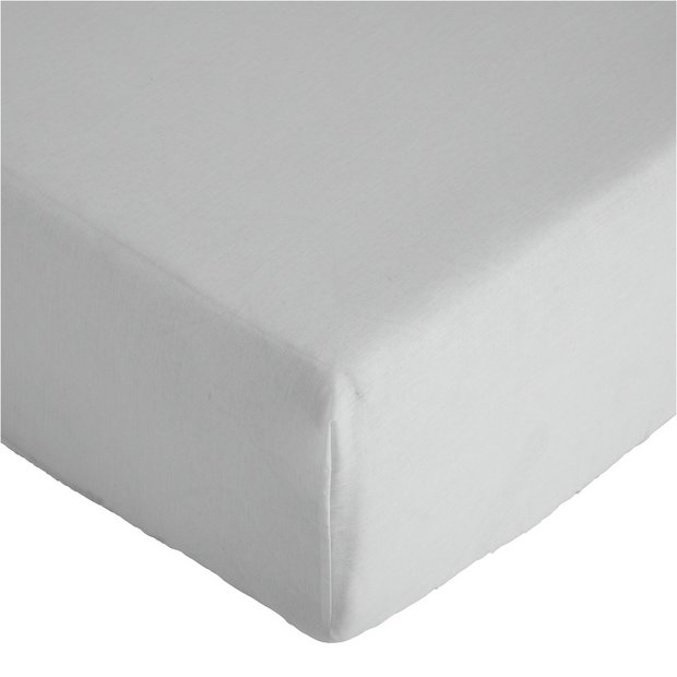 Buy Argos Home Plain White Fitted Sheet Single Bed sheets Argos