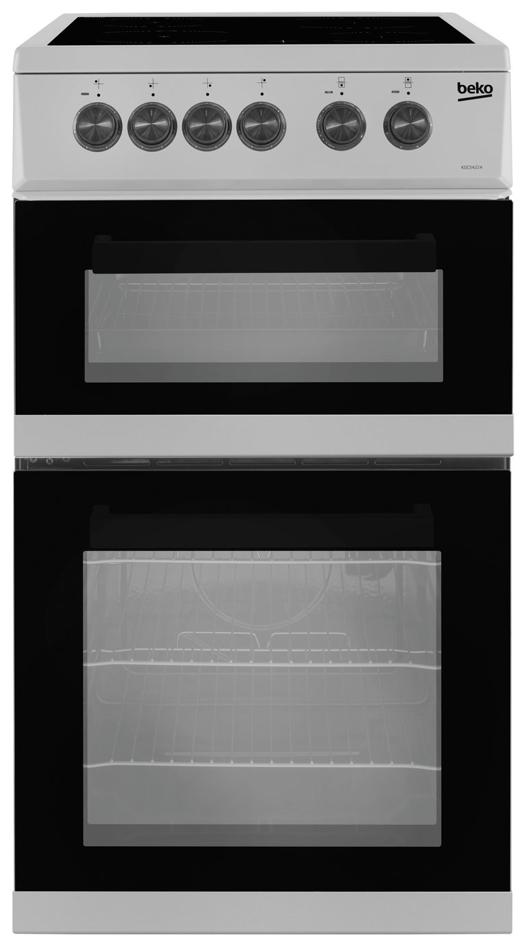 Beko KDC5422AS 50cm Twin Cavity Electric Cooker