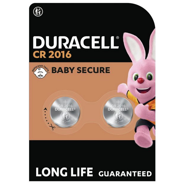 Buy Duracell 2016 Lithium Coin Batteries 3V CR2016 Pack of 2 Batteries Argos