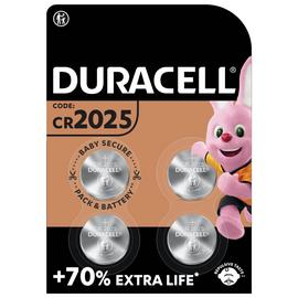 Duracell 2025 Lithium Coin Battery (CR2025) - Pack of 4