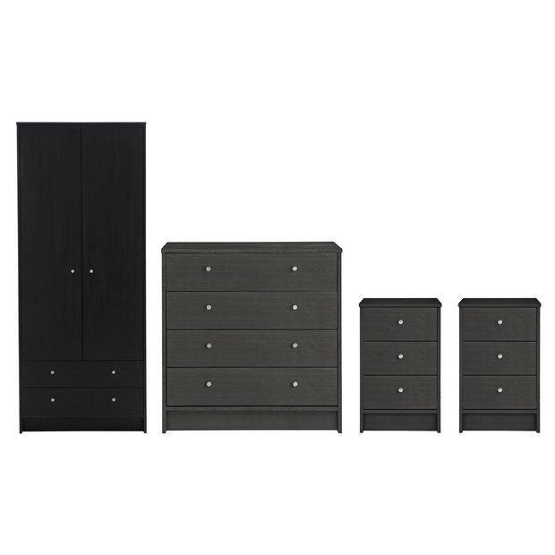 Argos black on sale bedroom drawers