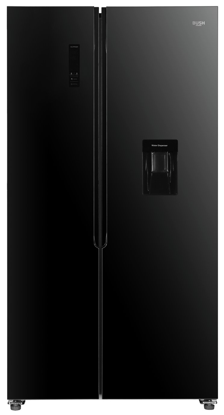 Bush MSBSWTDB20 American Fridge Freezer - Black