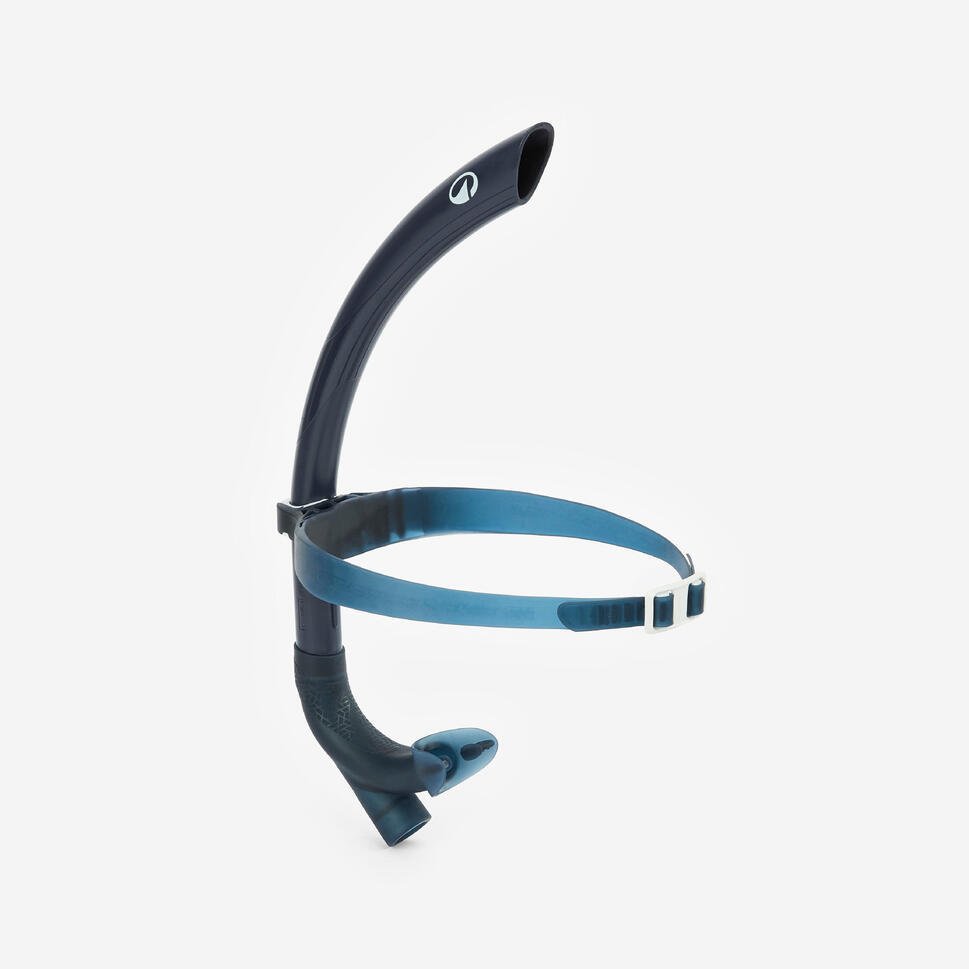 Decathlon Centre-Mounted Snorkel S/M - Blue White