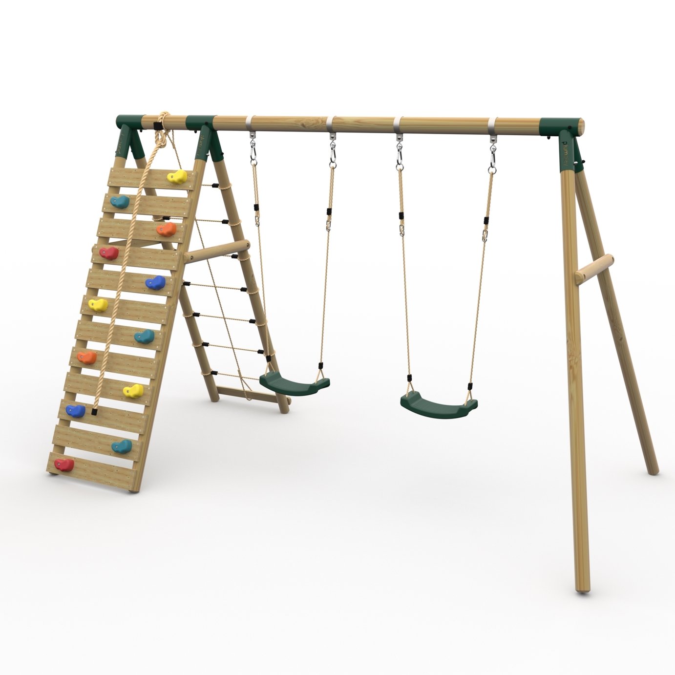 Plum Play Uakari Wooden Garden Swing Set & Climbing Frame