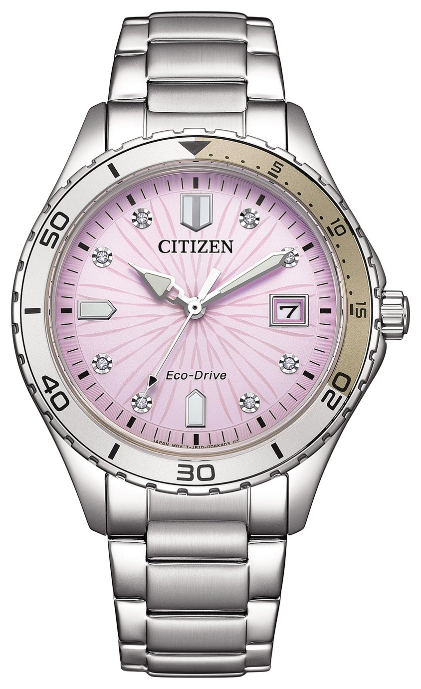 Citizen Ladies Stainless Steel Pink Dial Bracelet Watch