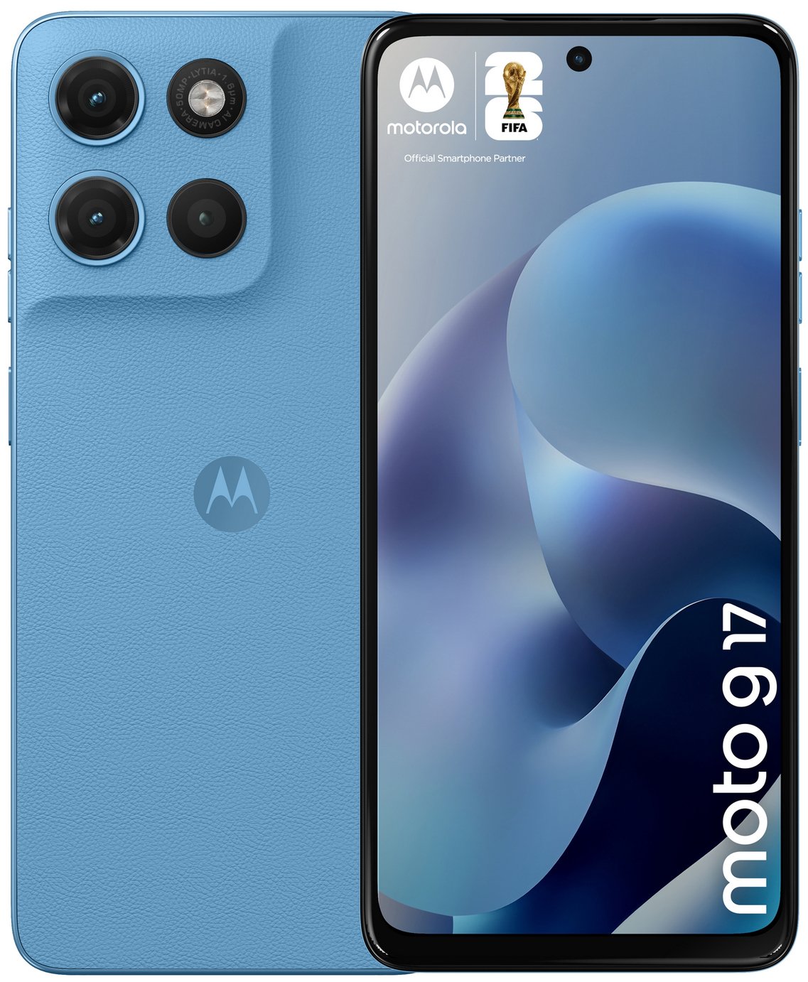 SIM Free Motorola g17 128GB AI Mobile Phone - Alaskan Blue