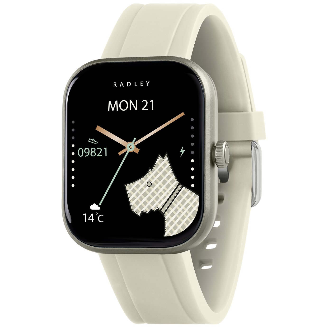 Radley Series 55 White Silicone Strap Calling Smart Watch