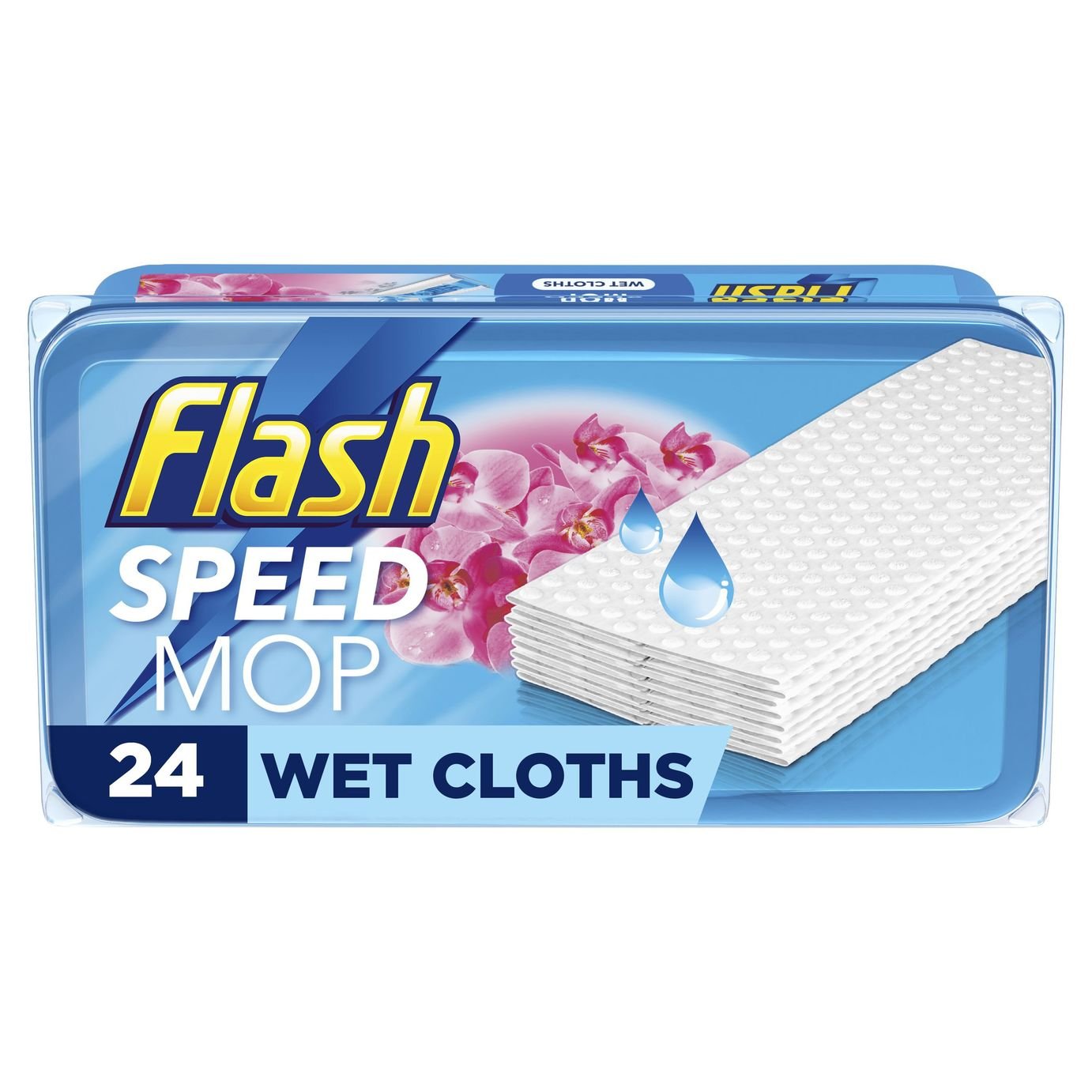 Flash Speed Mop Wild Orchid Wet Refills - Pack of 24