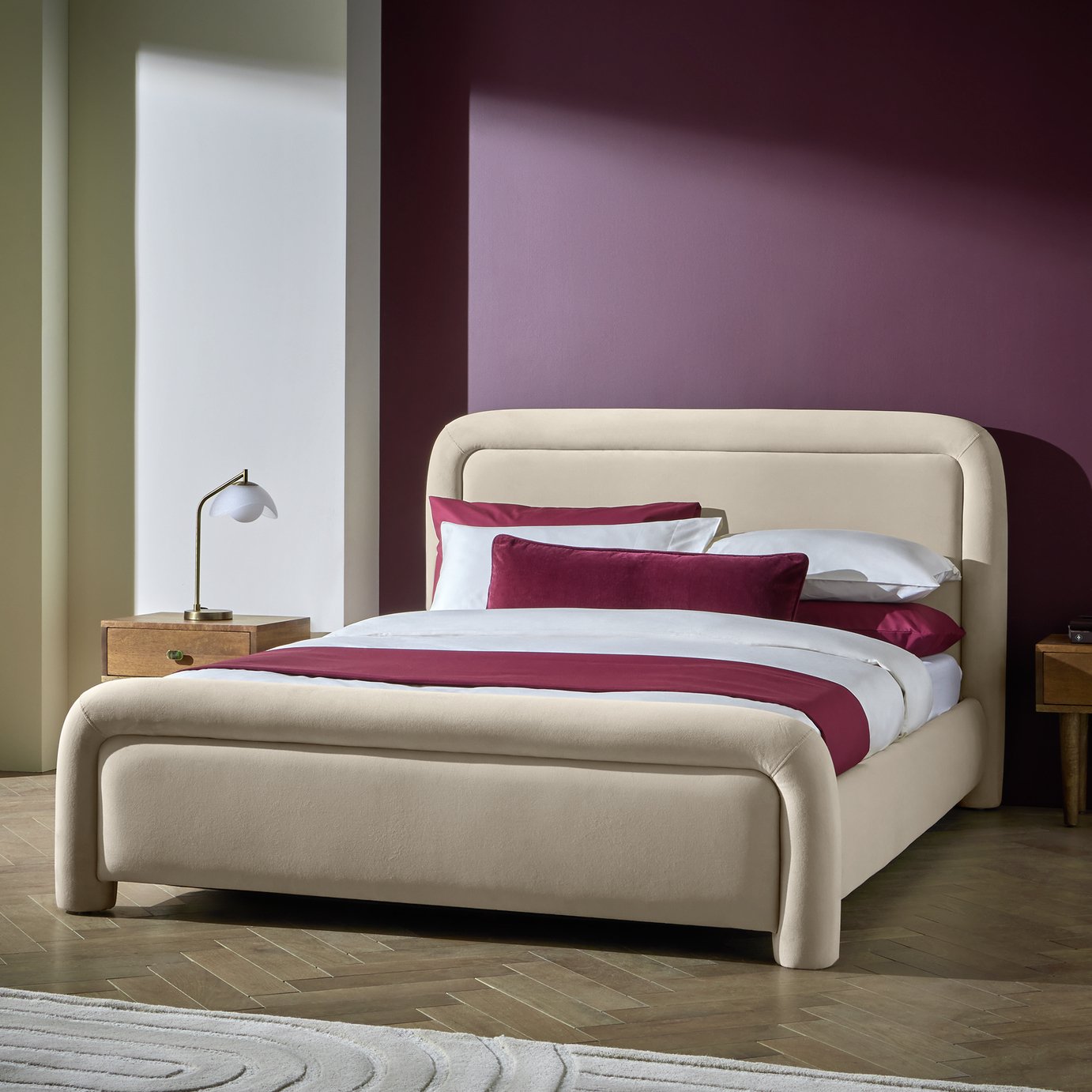 Habitat Leonie End Lift Double Ottoman Bed - Natural