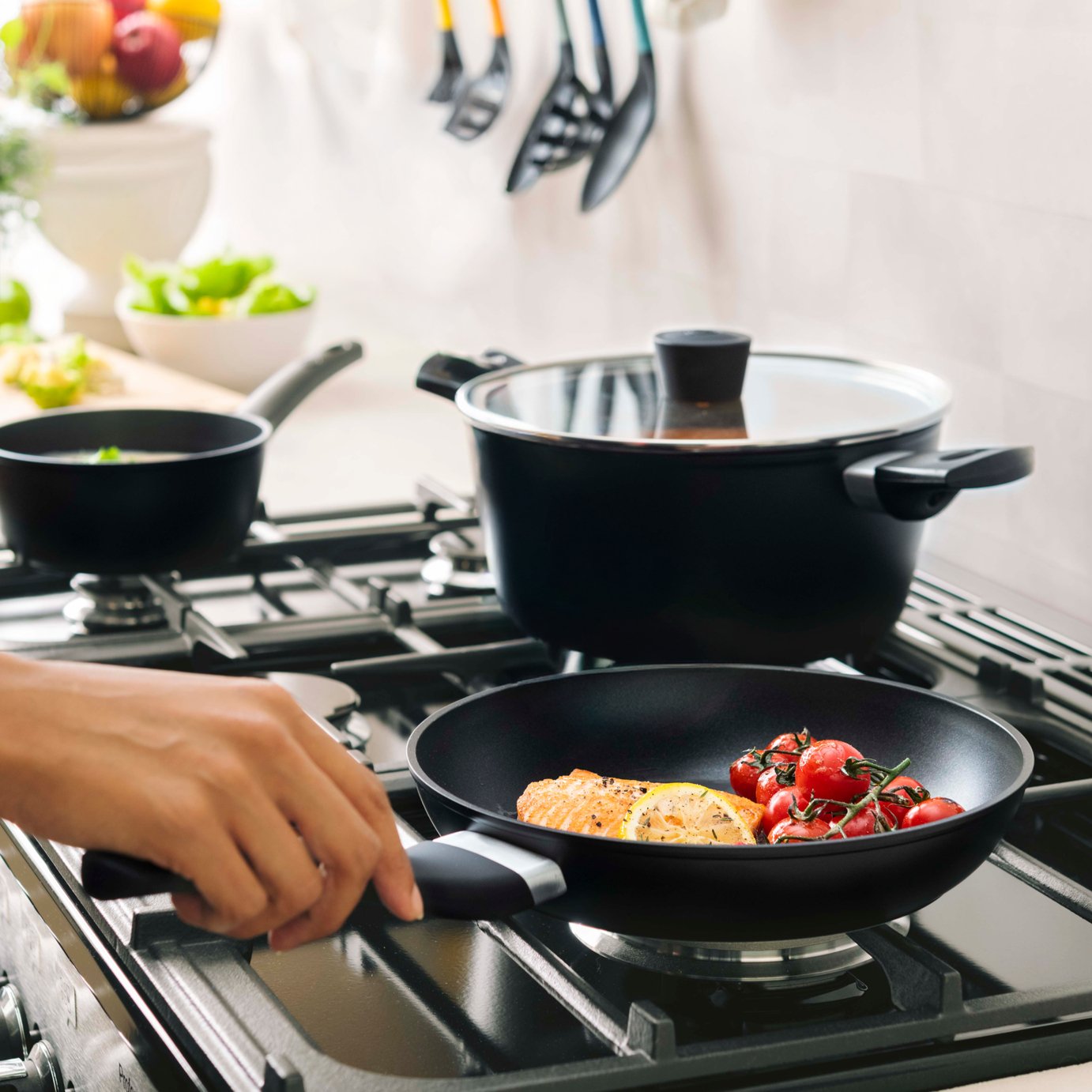 MasterChef 32cm Non?Stick Aluminium Frying Pan