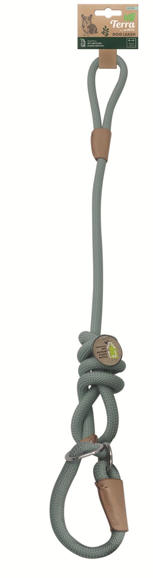 M-PETS Eco Dog Lead and Collar Blue - Medium