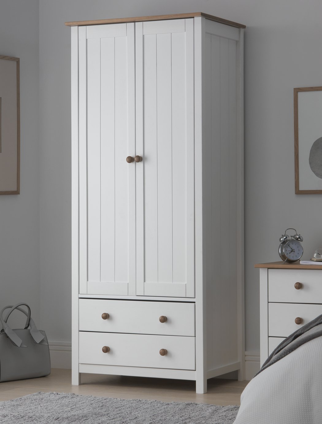 Argos Home New Scandinavia 2 Door 2 Drawer Wardrobe    