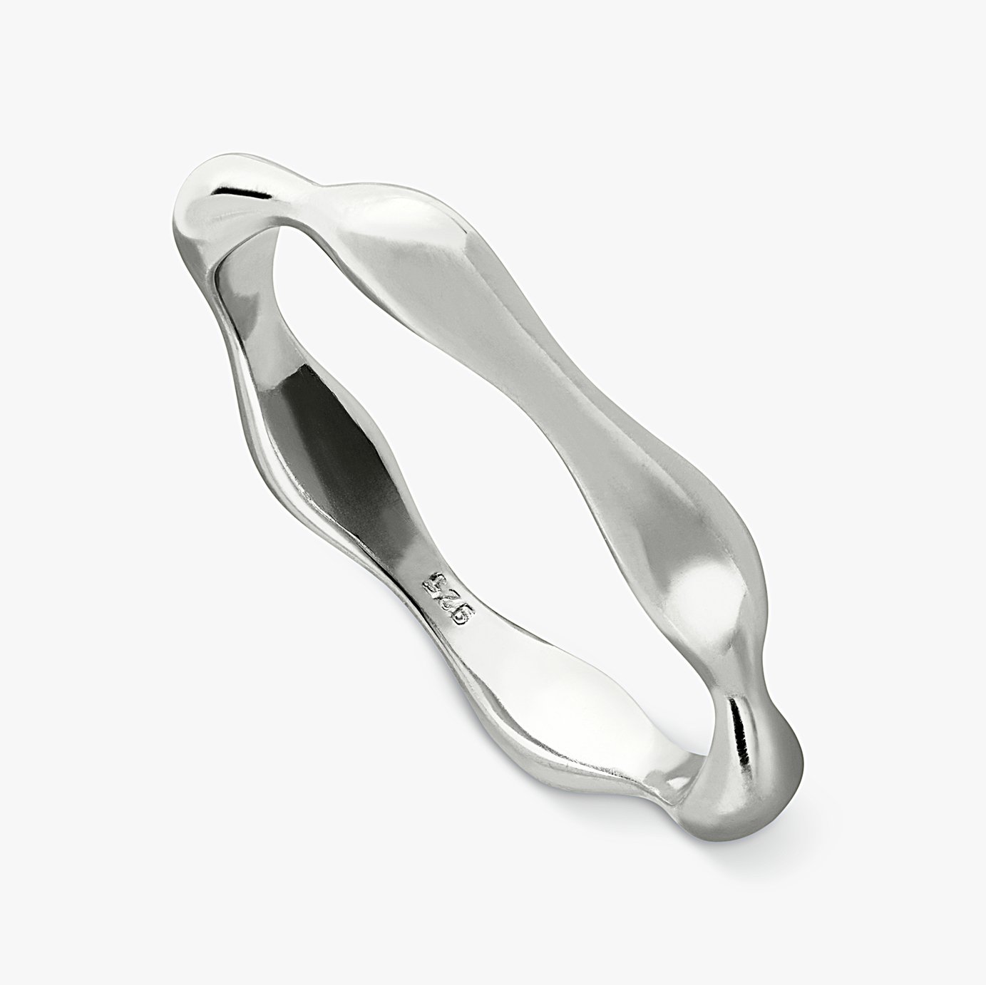 Revere Sterling Silver Bamboo Ring - Medium