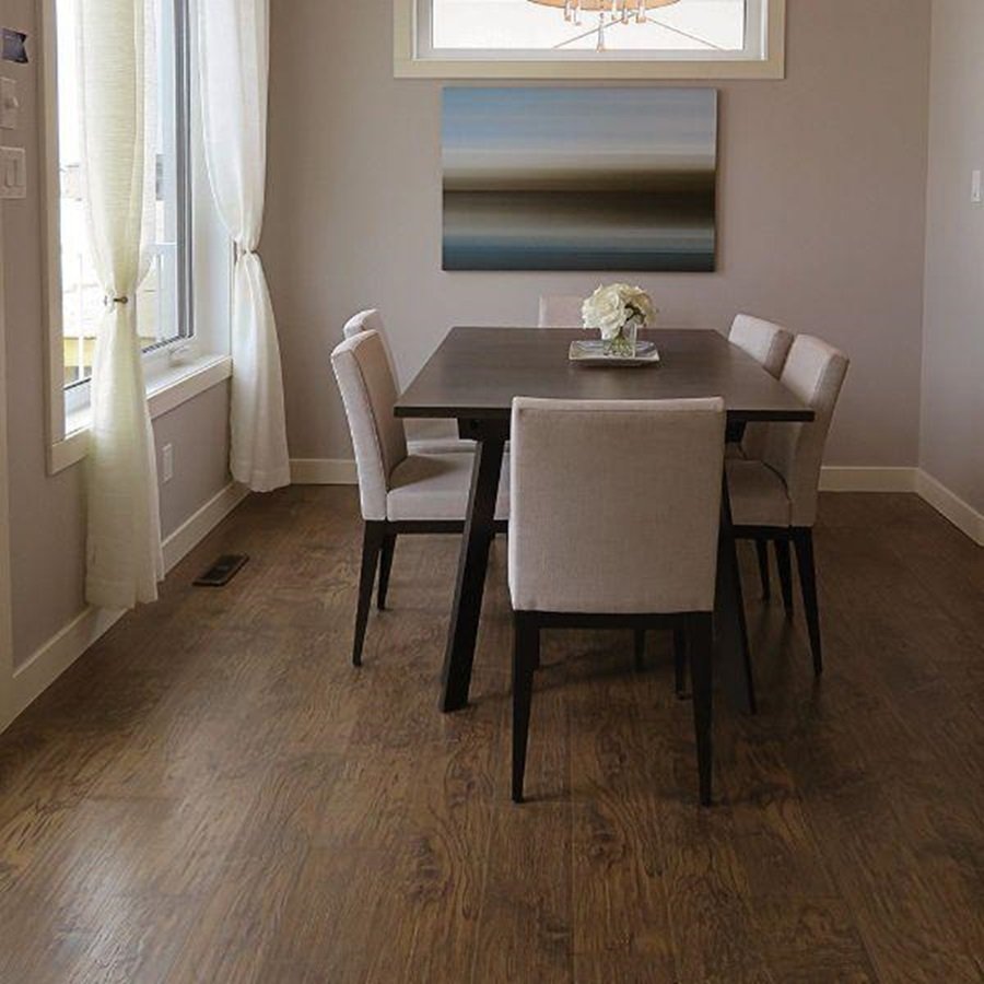 Kraus Kielder Medium Oak Vinyl Floor Tiles - Brown