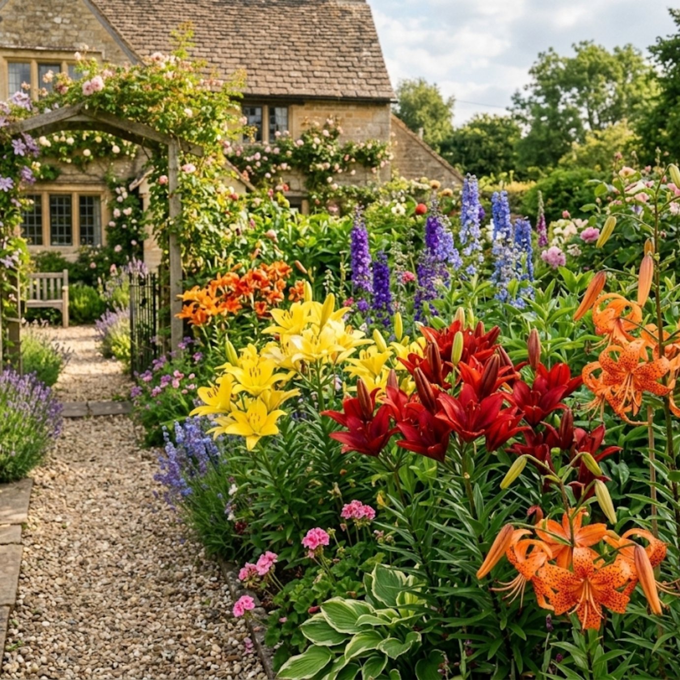 Accelopack Lily Mix Multicolour Plant - Pack of 3