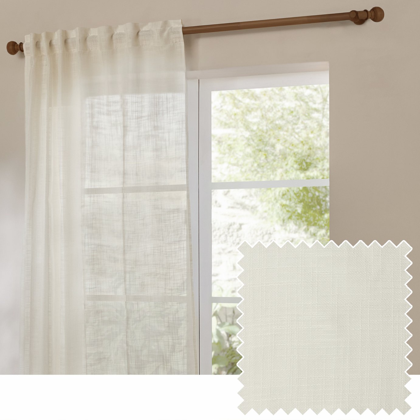 Yard Cirrus Tab Top Sheer Voile Curtains
