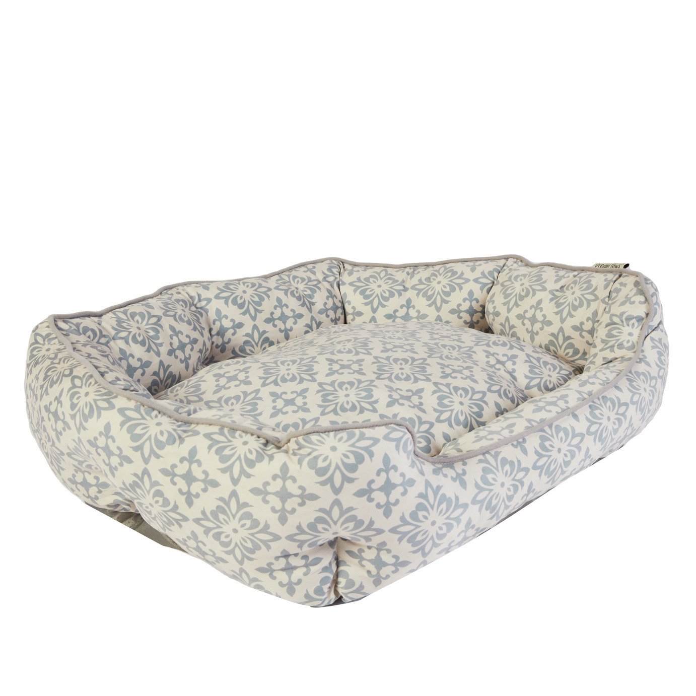 DREAM PAW SCALLOPED STYLE BED SMALL GREY