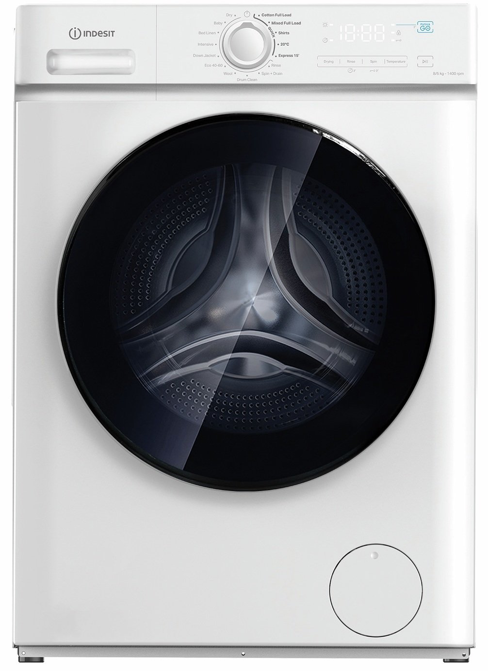 Indesit IDMA8564MYTIMEUK 8/5KG 1400 Spin WasherDryer - White