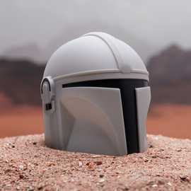The Mandalorian Baskar Helmet Novelty Light - Grey