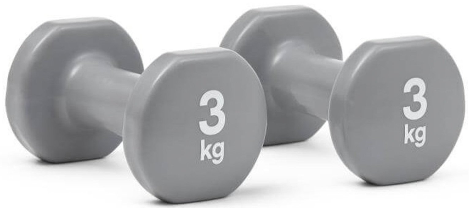 Reebok Vinyl Dumbbells - 2 x 3kg