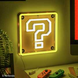 Super Mario Question Block Wall Mountable LED Neon Light