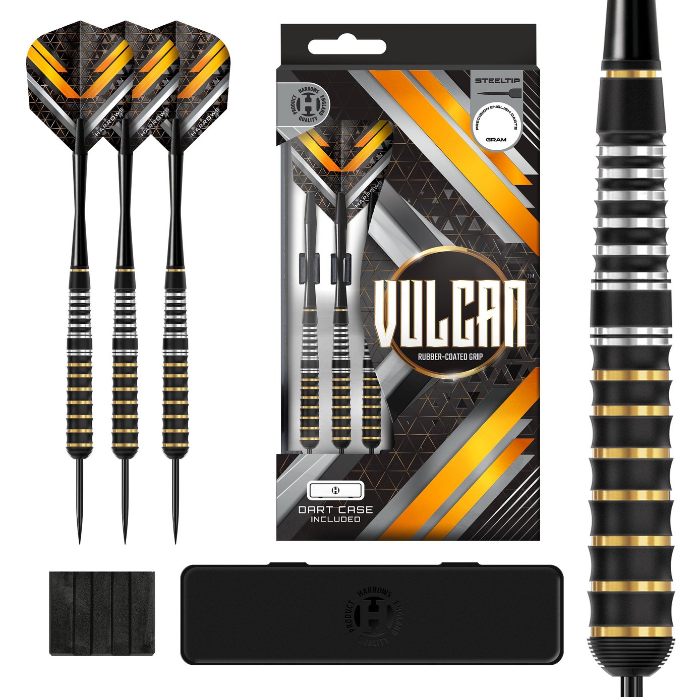 Harrows Darts Vulcan 22g Steel Tip Darts Set
