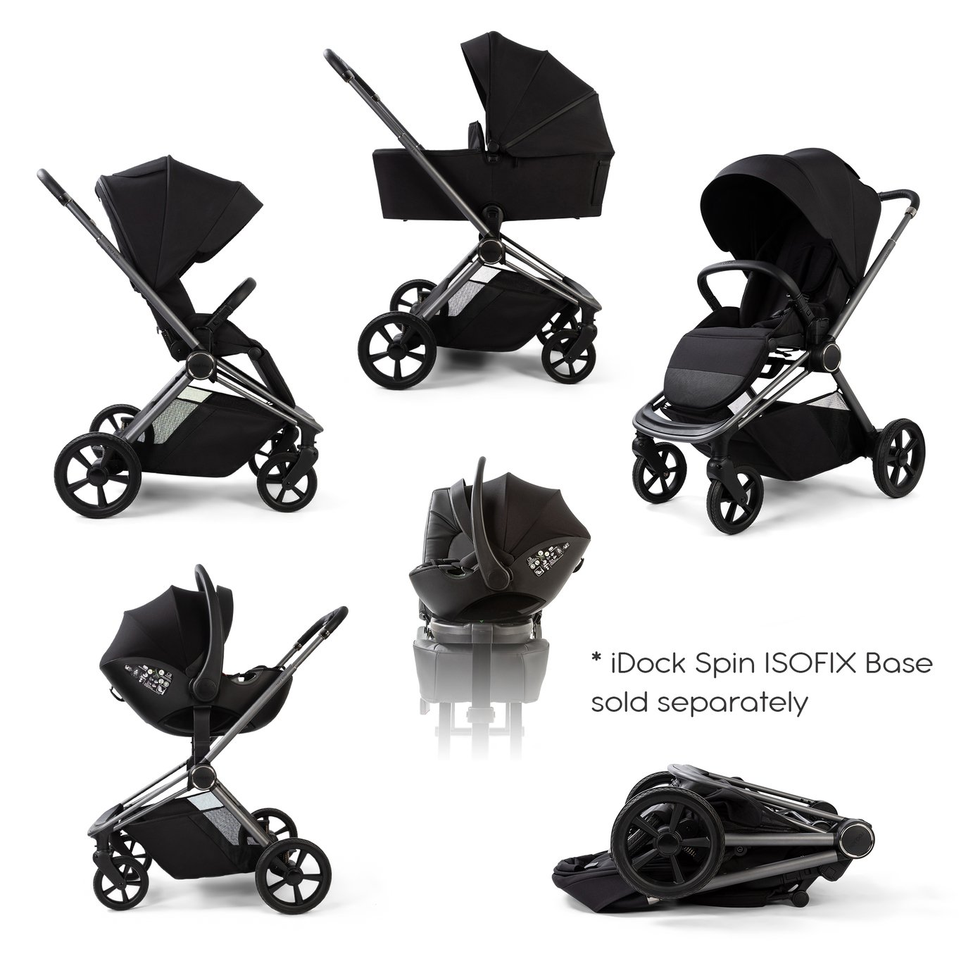 Red Kite Push Me Cruise 3-In-1 Travel System - Onyx