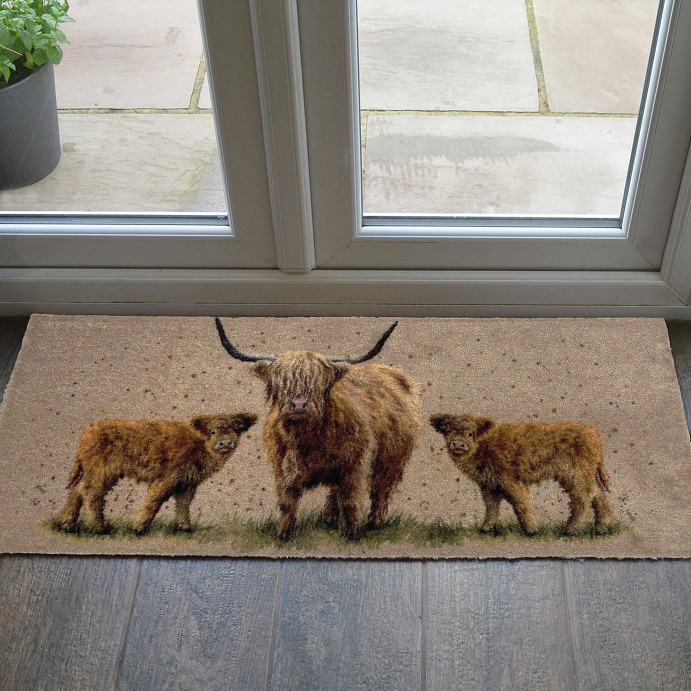 Bree Merryn Happy Highlands Brown Doormat - 50x120cm