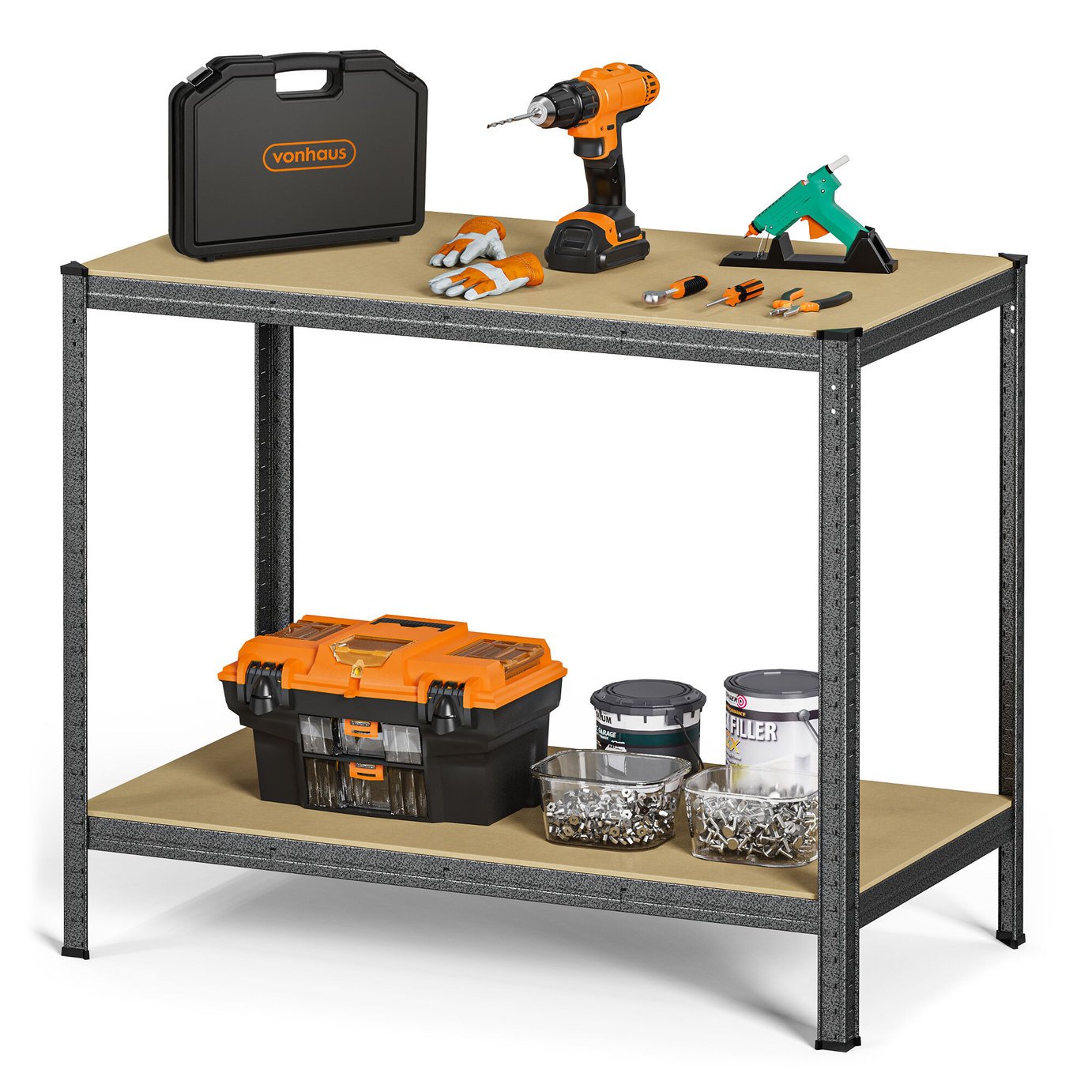 VonHaus Workbench Storage Unit