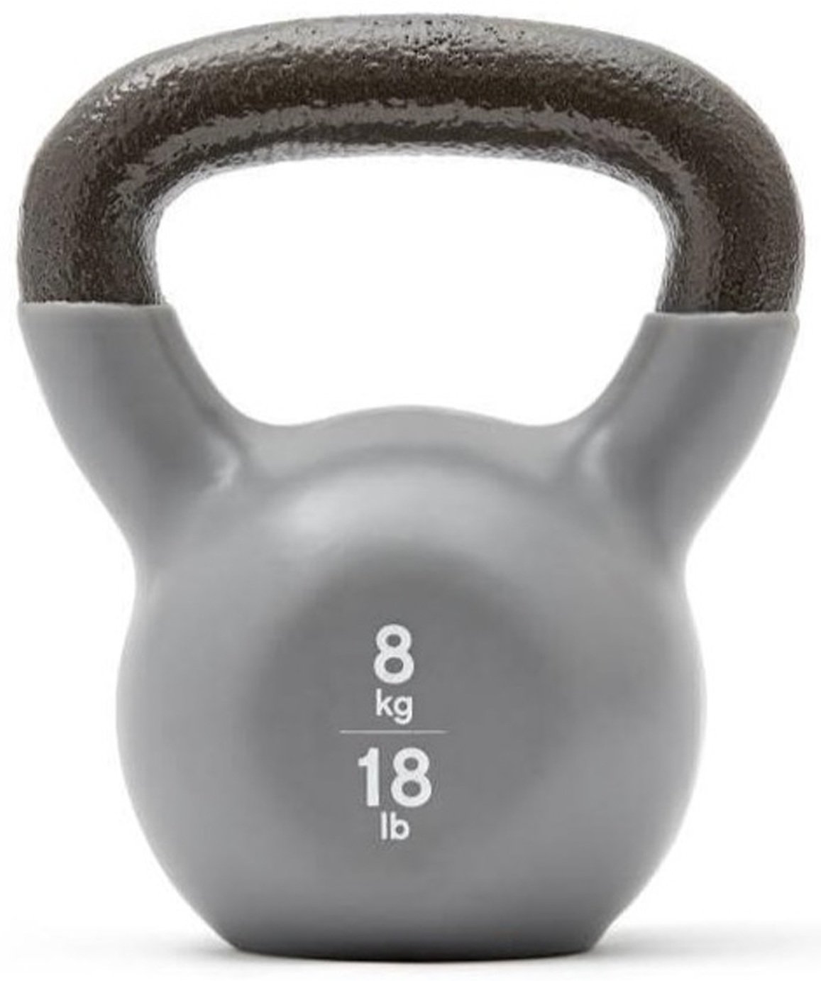 Reebok Cast Iron 8kg Kettlebell - Grey