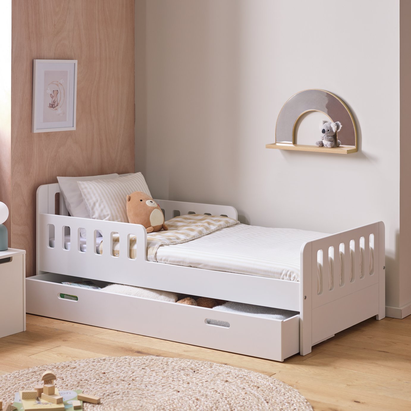 Habitat Ronnie Toddler Single Storage Bed Frame - White