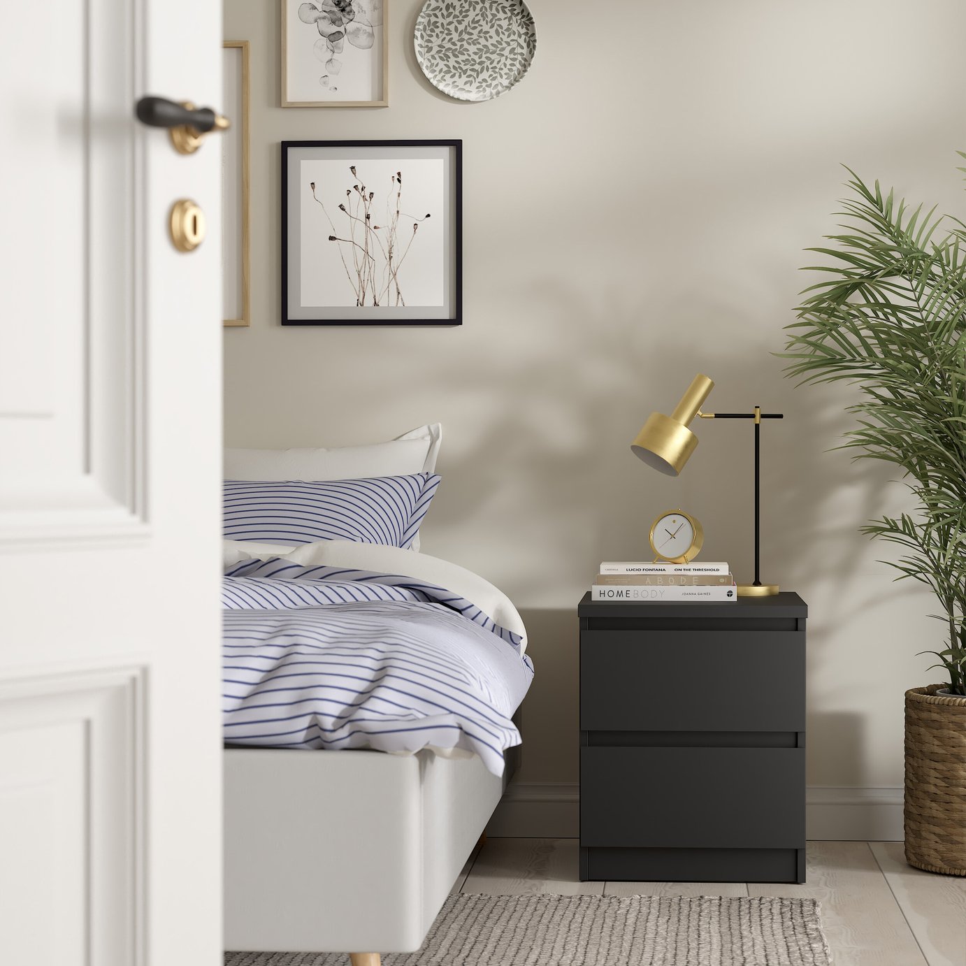 Furniture To Go Naia 2 Drawers Bedside Table
