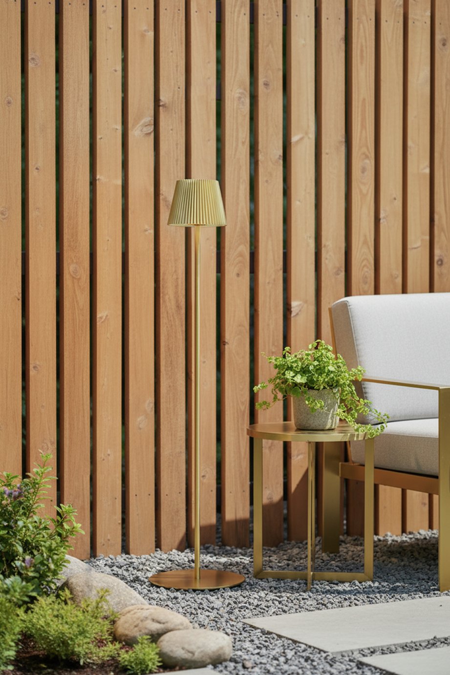 BHS Rechargeable LED Floor Lamp - Gold