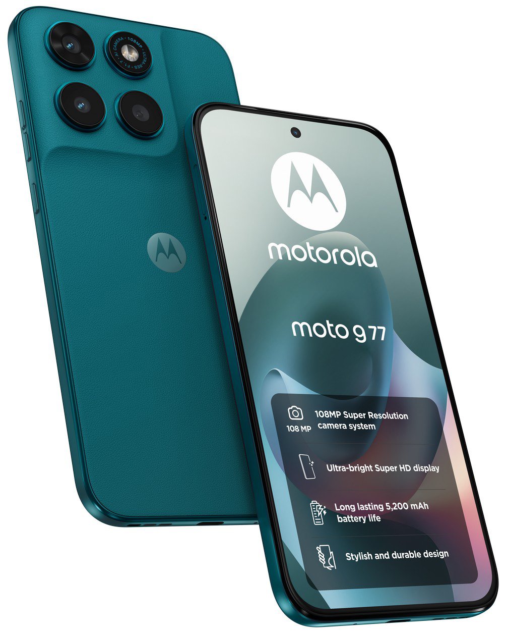 SIM Free Motorola g77 5G 128GB AI Mobile Phone - Spruce