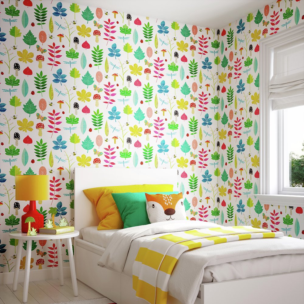 Ohpopsi Forest Floor Juicy Fruit Multicolour Wallpaper