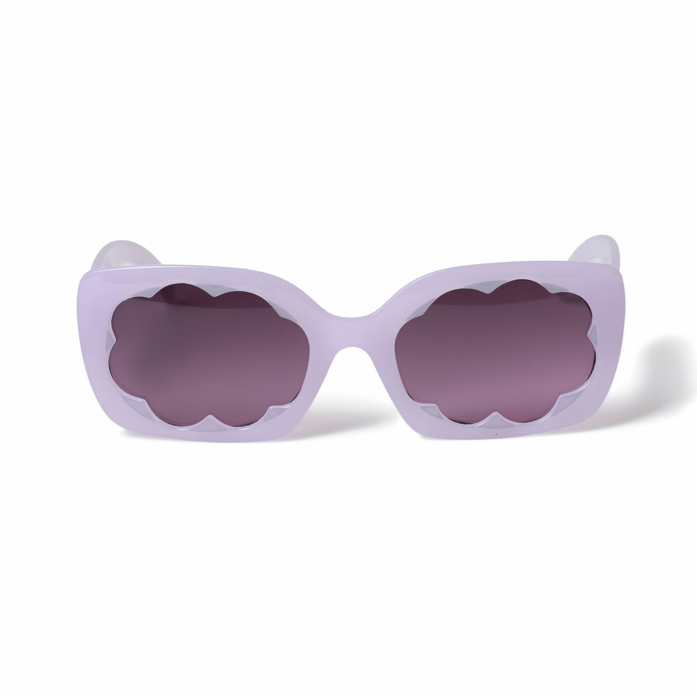Flitzy Scallop Lens Lilac Frame Sunglasses
